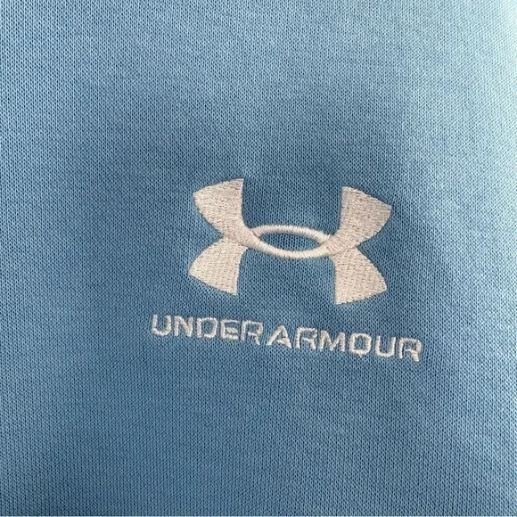 Women’s Under Armour Medium Blue Icon Fleece Oversized Crewneck Sweatshirt 2025 - Picture 3 of 6